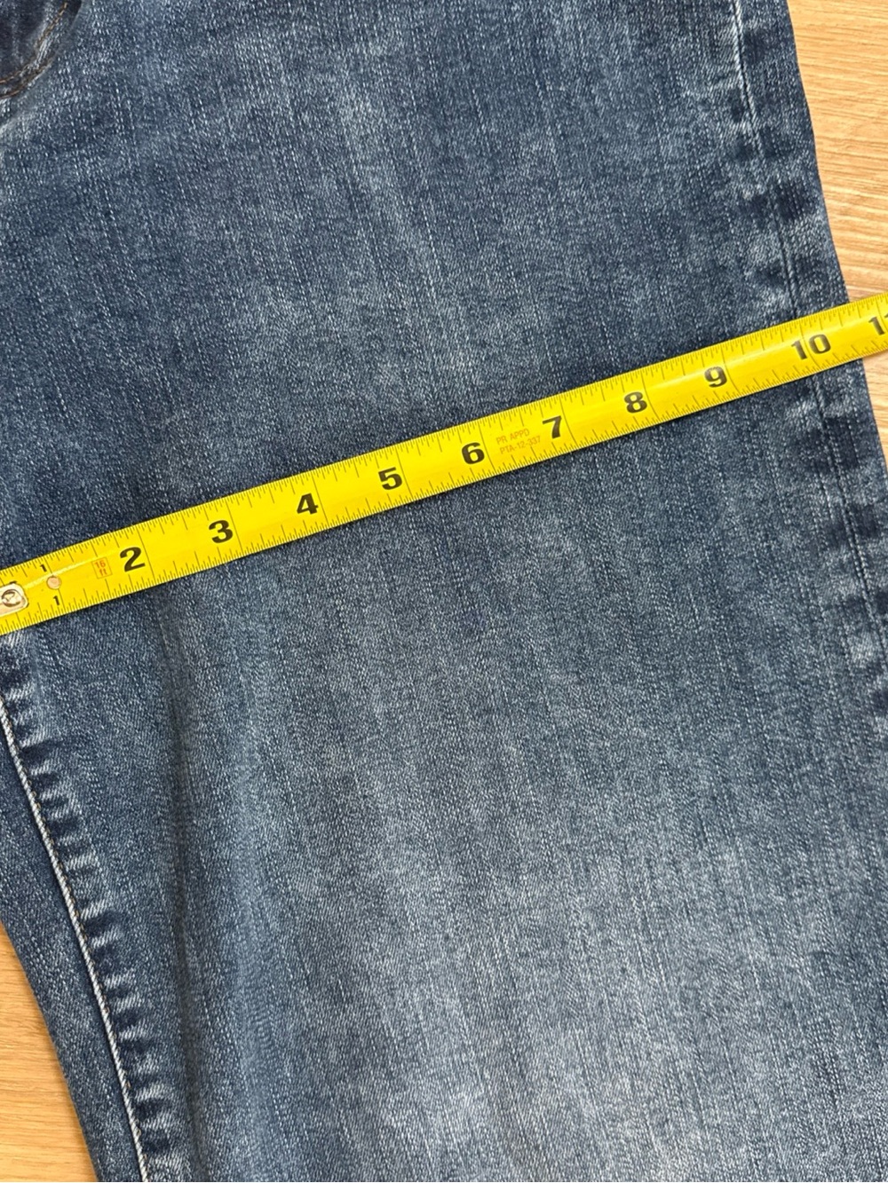 Frame Le Slim Palazzo Jeans Womens 30 Blue Denim Raw Hem - Canals Raw After - Picture 16 of 16